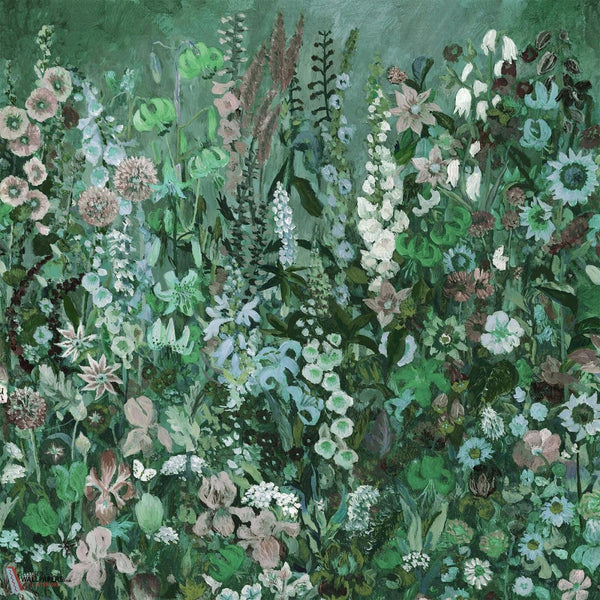 Floribunda Magna wallpaper-House of Hackney-Verde-200 cm-Selected-Wallpapers-Interiors