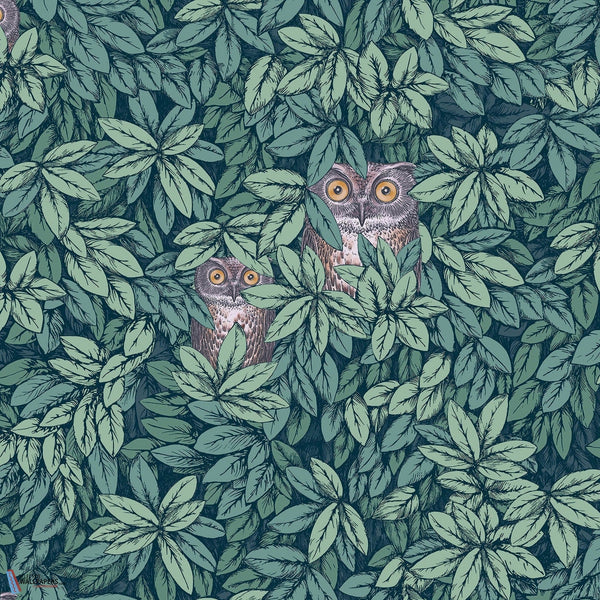Foglie e Civette-behang-Cole & Son-Viridian-Rol-123/11051-Selected Wallpapers