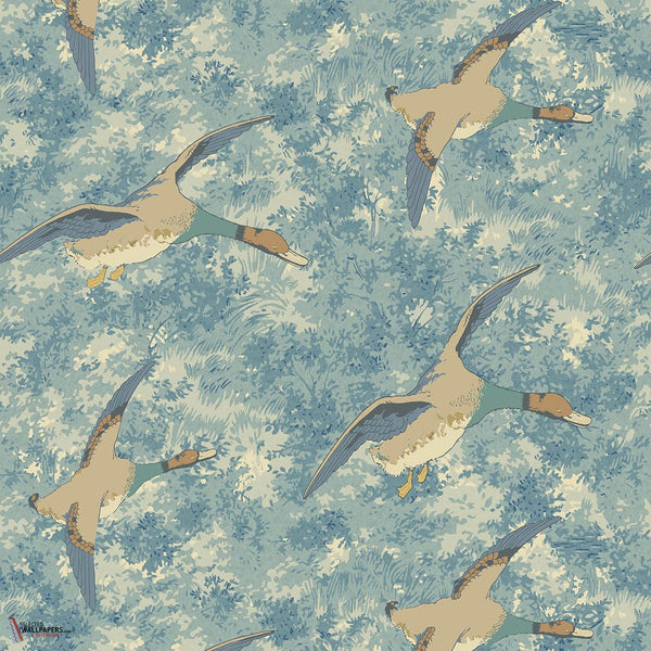 Forest Ducks wallpaper-Mulberry-Blue-Roll-Selected-Wallpapers-Interiors