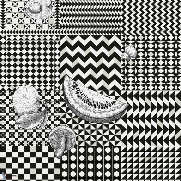 Frutta e Geometrico-behang-Cole & Son-Black & White-Rol-123/6030-Selected Wallpapers