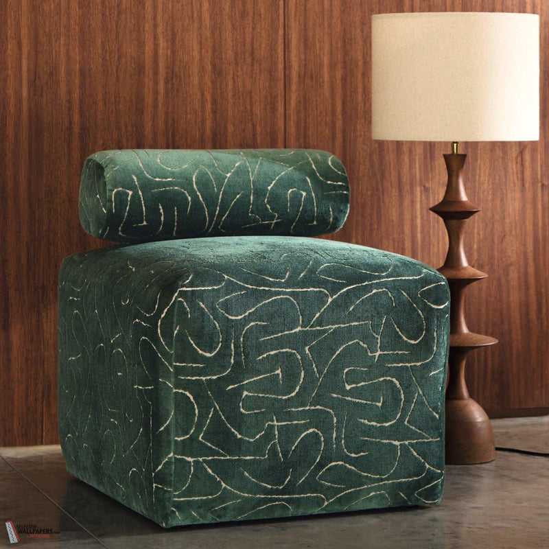 Fusain Velvet tissu de Camengo