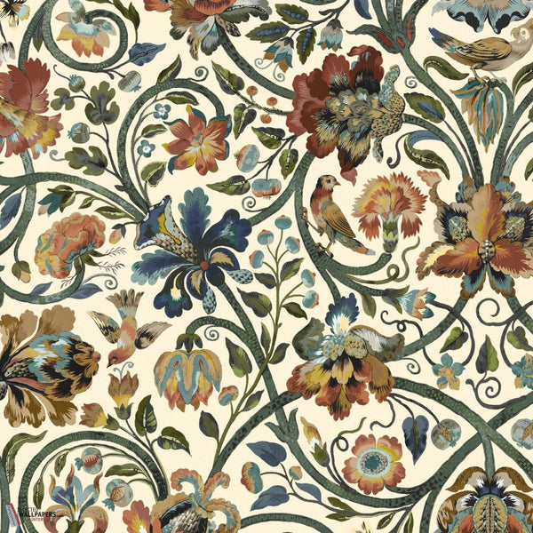 Gaia wallpaper-House of Hackney-Ecru-200 cm-Selected-Wallpapers-Interiors