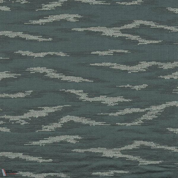 Galatée stof-Casamance-Petrole-Meter (M1)-Selected Wallpapers-Interiors