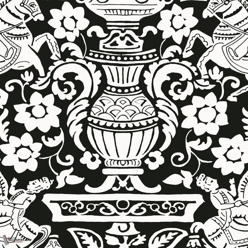 Galway papier peint en Black de Thibaut