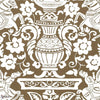 Galway wallpaper-Thibaut-Brown-Roll-Selected Wallpapers-Interiors