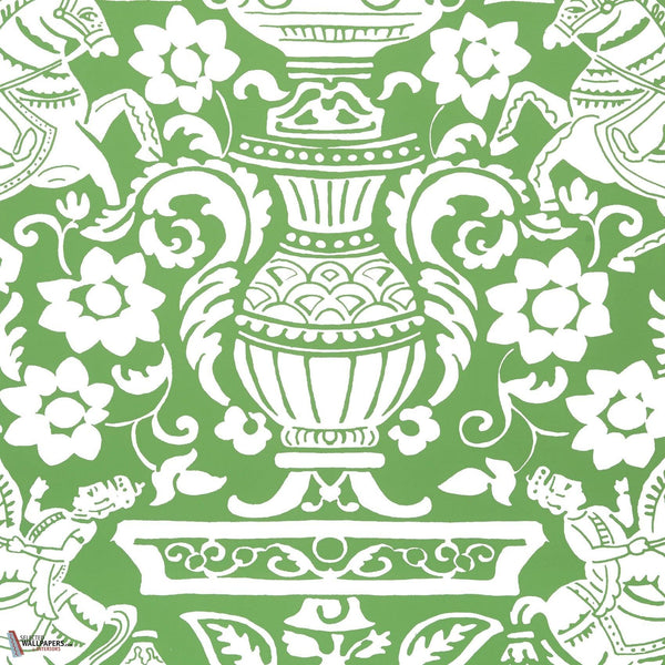 Galway wallpaper-Thibaut-Green-Roll-Selected Wallpapers-Interiors