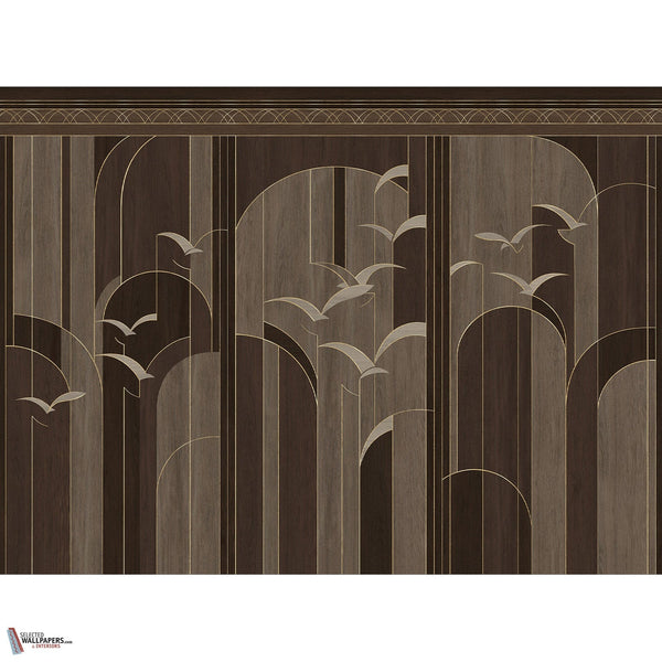 Garigliano behang-Les Dominotiers-Or-Non Woven 70 cm-Selected-Wallpapers-Interiors