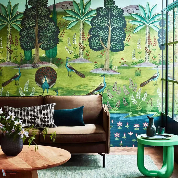 Garland of Ragini wallpaper-1838 wallcoverings-Selected Wallpapers-Interiors