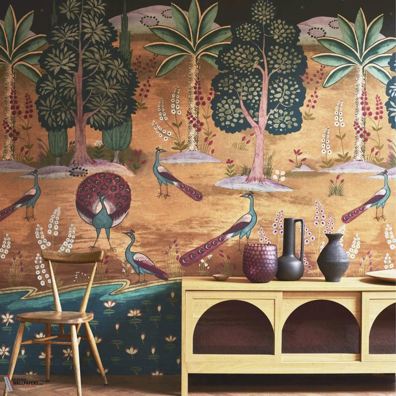 Garland of Ragini papier peint de 1838 wallcoverings