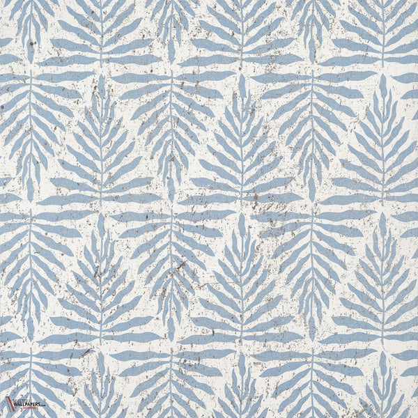 Gasparilla wallpaper-Thibaut-Light blue-Roll-Selected Wallpapers-Interiors