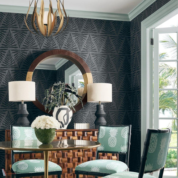 Gasparilla wallpaper-Thibaut-Selected Wallpapers-Interiors
