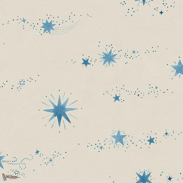 Gillis wallpaper-Sandberg-Blue-Mattic-M2-Selected Wallpapers-Interiors