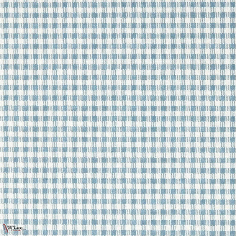 Gingham Tapete in Picknick blue von Sanderson
