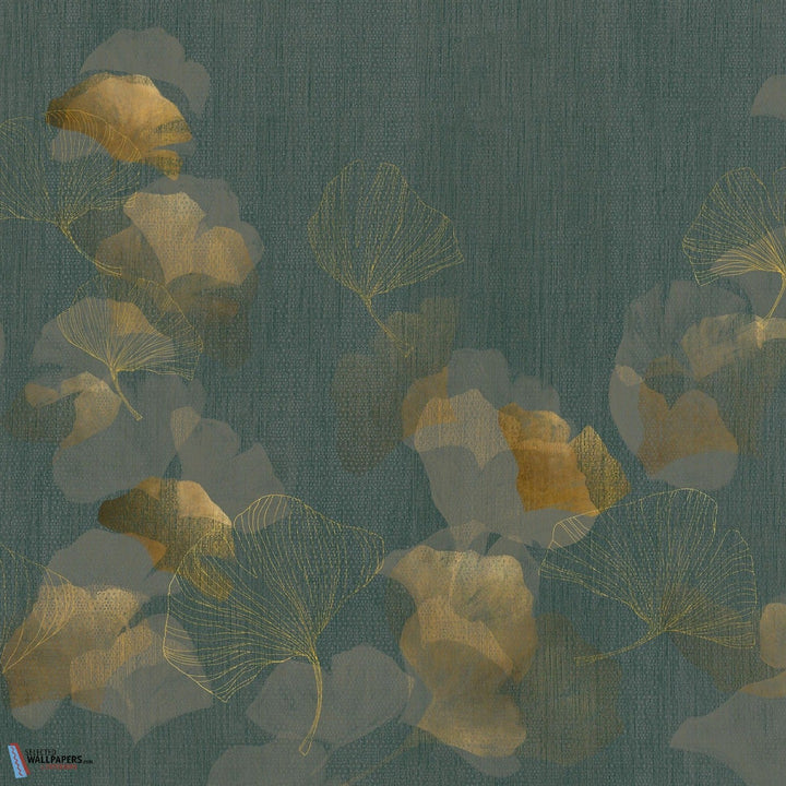 Ginko-Tecnografica-wallpaper-behang-Tapete-wallpaper-Green-Fabric Vinyl-Selected Wallpapers