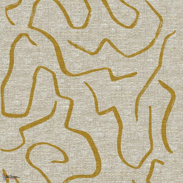 Gold Wall behang-Misia-Or-Meter (M1)-Selected Wallpapers-Interiors