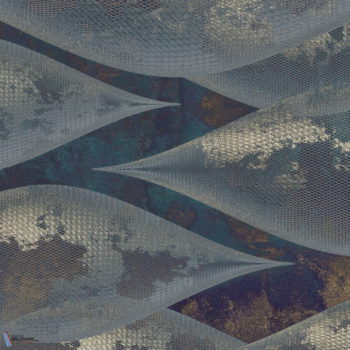 Golden Horizon-behang-Tapete-Muance-Blue-Vinyl-MU14063V-Selected Wallpapers