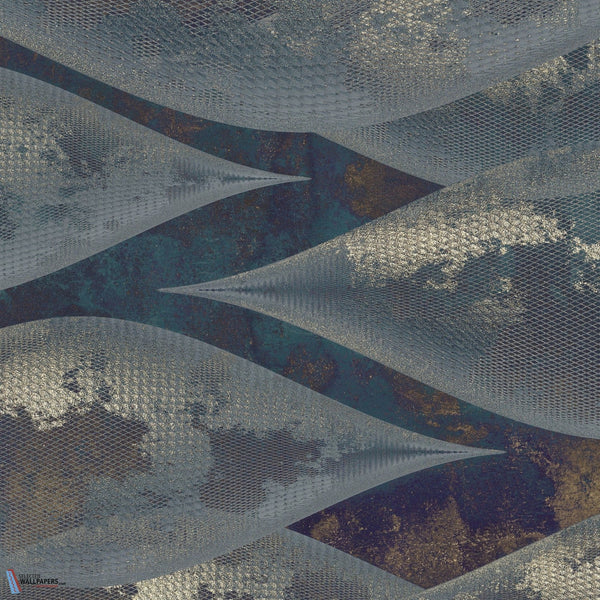 Golden Horizon-behang-Muance-Blue-Vinyl-MU14063V-Selected Wallpapers