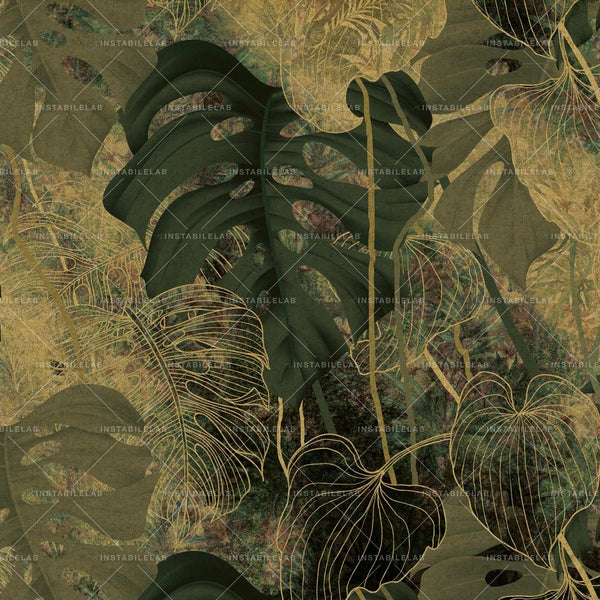 Golden Leaf behang-Behang-INSTABILELAB-Gold-Prestige Gold-M2-Selected Wallpapers & Interiors