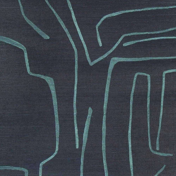 Graffito II-behang-Kelly Wearstler-Marine/Navy-Set (A+B)-GWP-3720.505-Selected Wallpapers