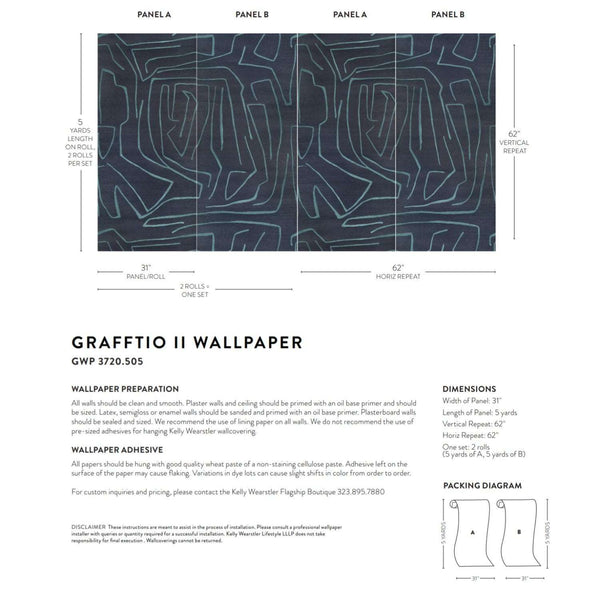 Graffito II-behang-Kelly Wearstler-Selected Wallpapers