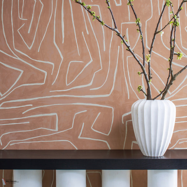 Graffito wallpaper by Kelly Wearstler – interior