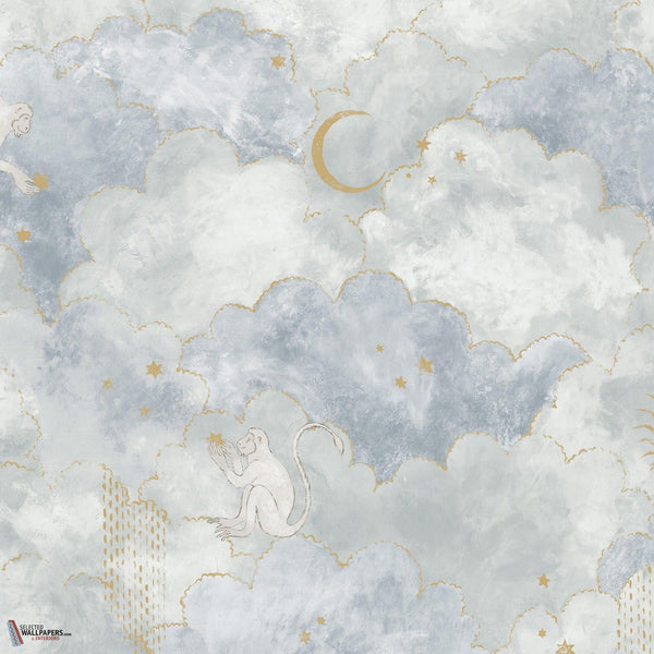 Grand Stars and Monkeys wallpaper-Les Dominotiers-02-Non Woven (70 cm)-M2-Selected Wallpapers-Interiors