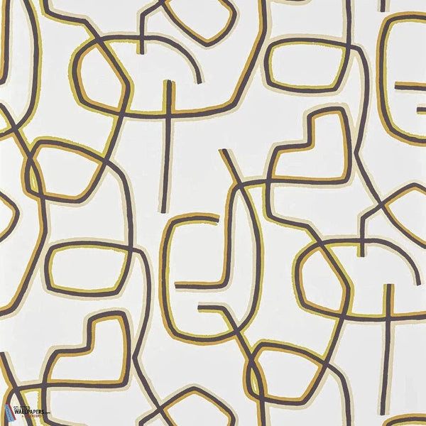 Graphic-Pierre Frey-behang-Ocre-Rol-Selected Wallpapers
