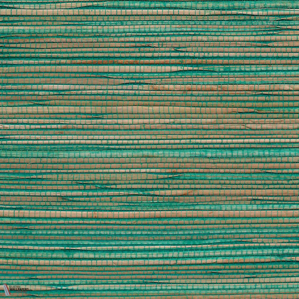 Grass Roots-Phillip Jeffries-wallpaper-Fairfield Teal-Roll-Selected Wallpapers