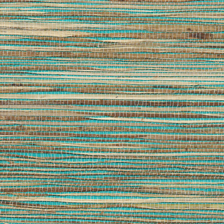 Grass Roots-Phillip Jeffries-wallpaper-behang-Tapete-wallpaper-Tess' Turquoise-Rol-Selected Wallpapers