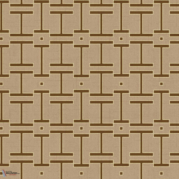 Grid wallpaper-Coordonne-Sand-Non Woven-Selected-Wallpapers-Interiors