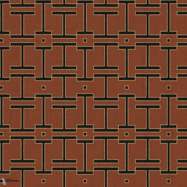 Grid wallpaper-Coordonne-Clay-Non Woven-Selected-Wallpapers-Interiors