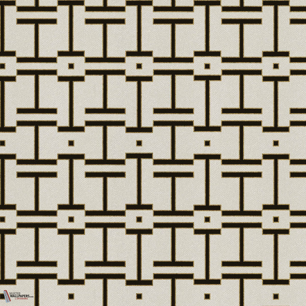 Grid wallpaper-Coordonne-Cotton-Non Woven-Selected-Wallpapers-Interiors