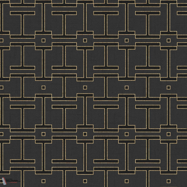 Grid wallpaper-Coordonne-Slate-Non Woven-Selected-Wallpapers-Interiors