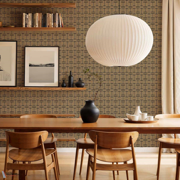 Grid wallpaper-Coordonne-Selected-Wallpapers-Interiors