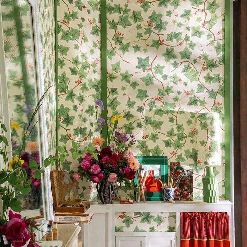 Groseiller Papier Peint-Pierre Frey-Selected-Wallpapers-Interiors