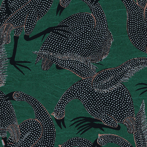 Guinea wallpaper-Masureel-Emerald-Roll-Selected-Wallpapers-Interiors