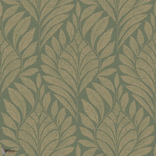 Gustav behang-Casamance-Vert de Gris/Dore-Rol-Selected Wallpapers-Interiors