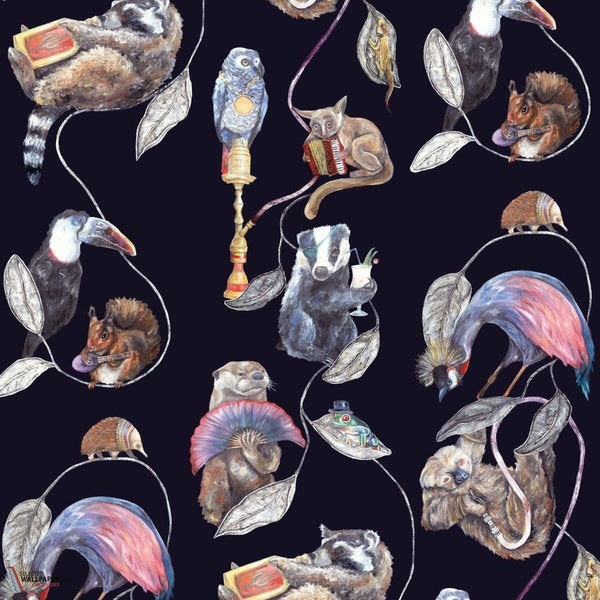 Hackney Empire behang-House of Hackney-Midnight-200 cm-Selected-Wallpapers-Interiors