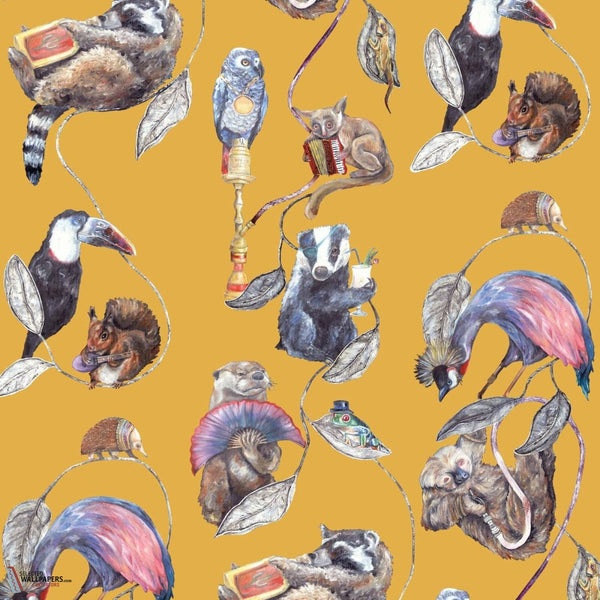 Hackney Empire behang-House of Hackney-Ochre-200 cm-Selected-Wallpapers-Interiors