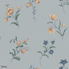 Hanna wallpaper-Sandberg-Misty Blue-Roll-Selected Wallpapers-Interiors