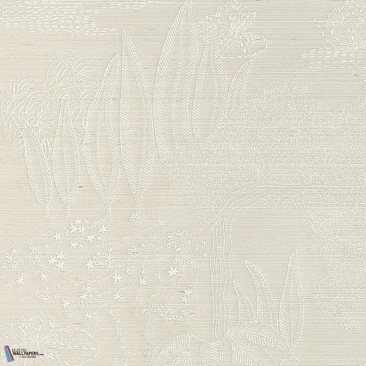 Hasu-Casamance-wallpaper-behang-Tapete-wallpaper-Ivoire Blanc-Meter (M1)-Selected Wallpapers