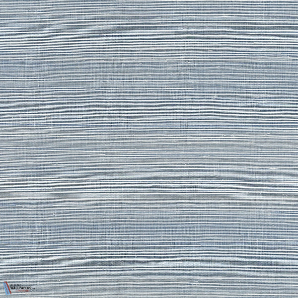 Heather Sisal-Thibaut-Navy-Roll-Selected-Wallpapers-Interiors