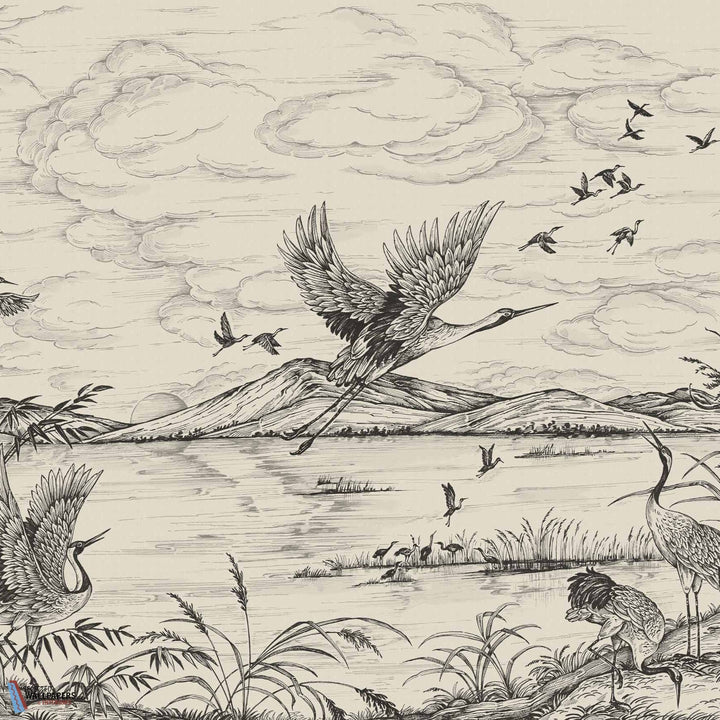 Heron's Poetry-Coordonne-wallpaper-behang-Tapete-wallpaper-Nacre-Non Woven-Selected Wallpapers