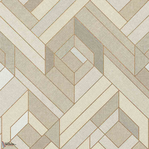 Hexagonal behang-Coordonne-Cotton-Non Woven-Selected-Wallpapers-Interiors