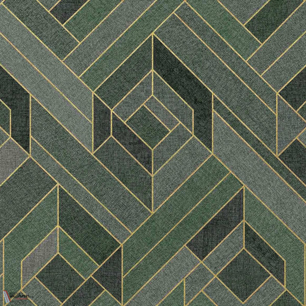 Hexagonal behang-Coordonne-Emerald-Non Woven-Selected-Wallpapers-Interiors