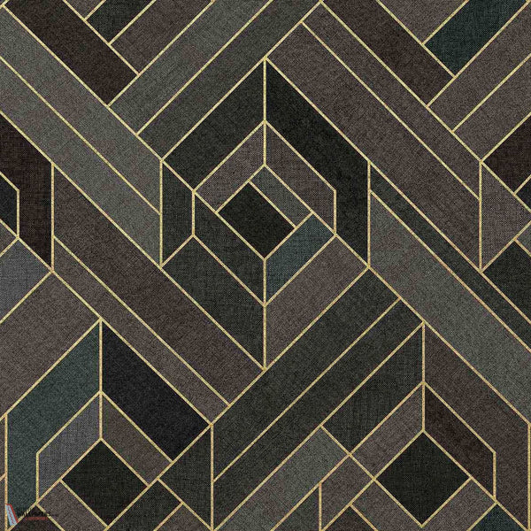 Hexagonal behang-Coordonne-Slate-Non Woven-Selected-Wallpapers-Interiors