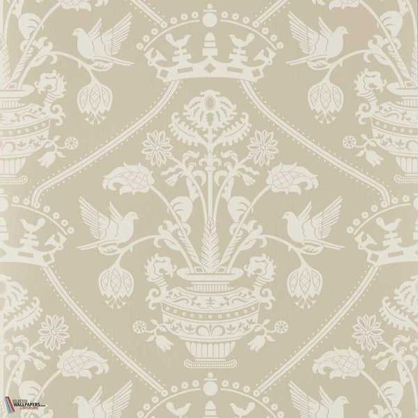 Highgrove damask behang-Sanderson-Gritston-Rol-Selected Wallpapers-Interiors