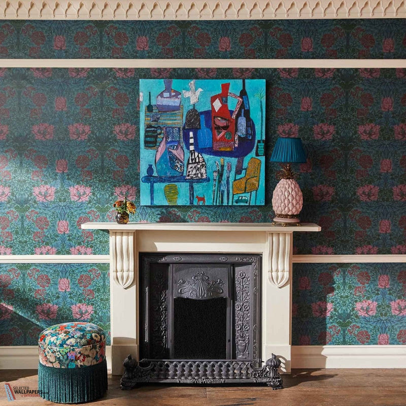 Honeysuckle wallpaper-House of Hackney-Selected-Wallpapers-Interiors
