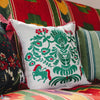 Horse Parade Kussen-Kussen-Mind the Gap-Green & Red-50 x 50 cm-Selected Interiors
