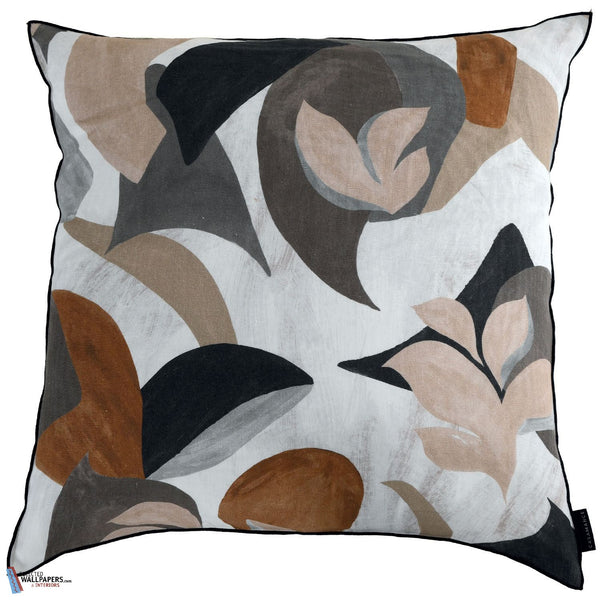 Housse de Coussin Air de Fete-Kussen-Casamance-Noir/Tabac-65 x 65 cm-Selected Interiors